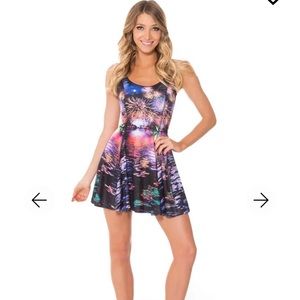 Large Blackmilk not actually sequins vs fireworks Inside out dress